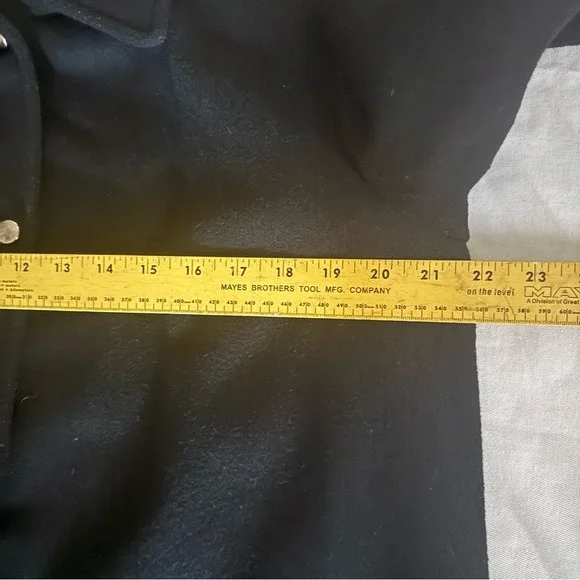 Jason Kole‎ Black Wool Jacket Blazer Large USA Made Snap Button Lined - Picture 7 of 10